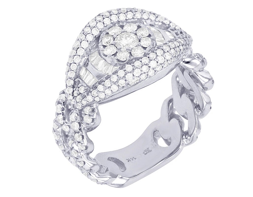 EYE CLUSTER REAL DIAMOND RING 14K WHITE GOLD: Eye Cluster Real Diamond Ring 14K White Gold Brand: None Type: Ring Material: 14K White Gold Main Stone/Creation Natural Color: White Gold Size: 10 US Accessories: None Accessories Notice: