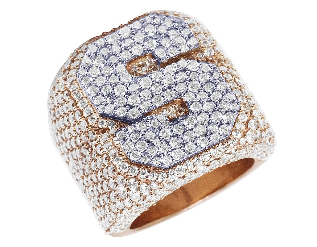 S INITIAL EGL CERTIFIED REAL DIAMOND RING (1 of 3)