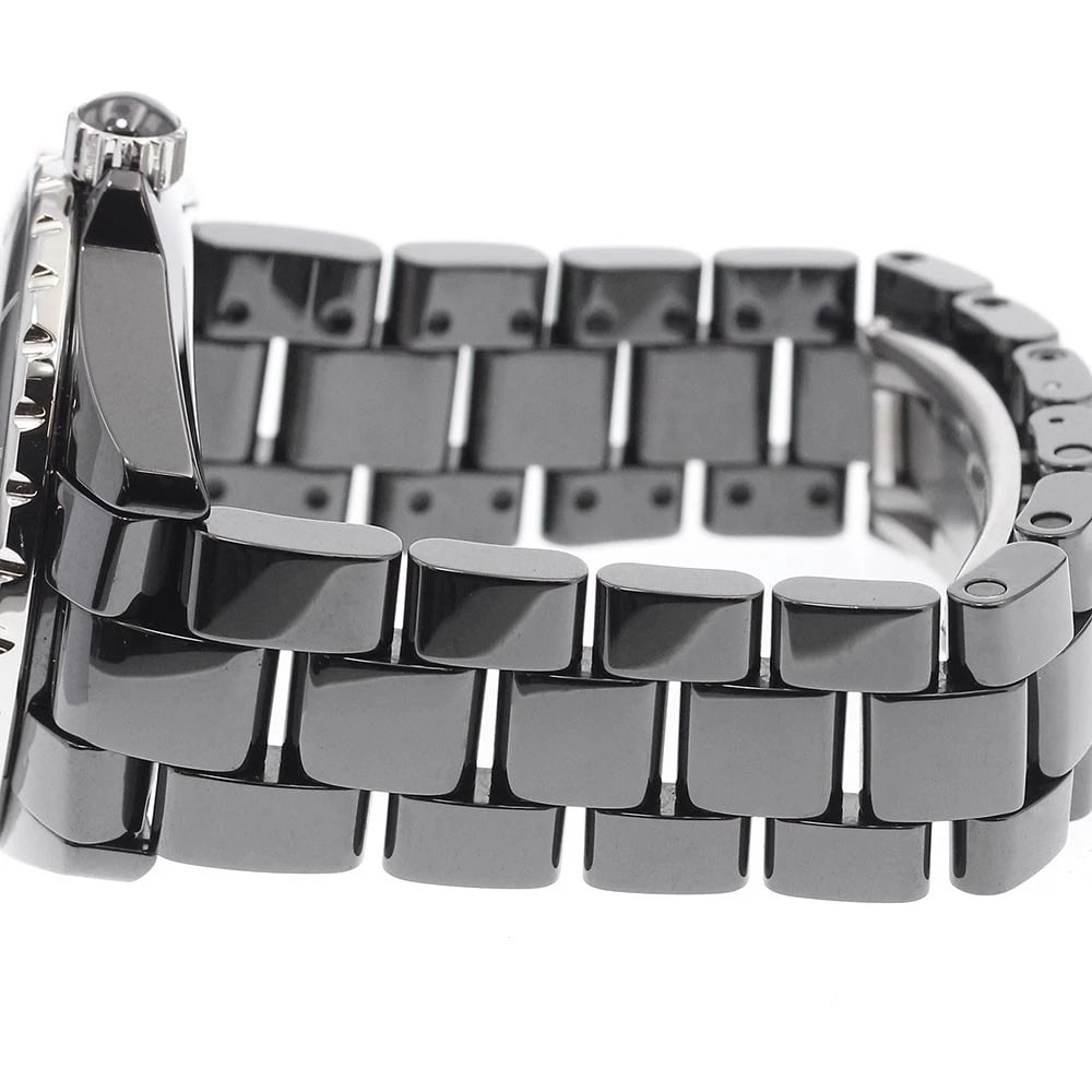 CHANEL J12 RUBY BLACK CERAMIC AUTOMATIC WATCH - 3