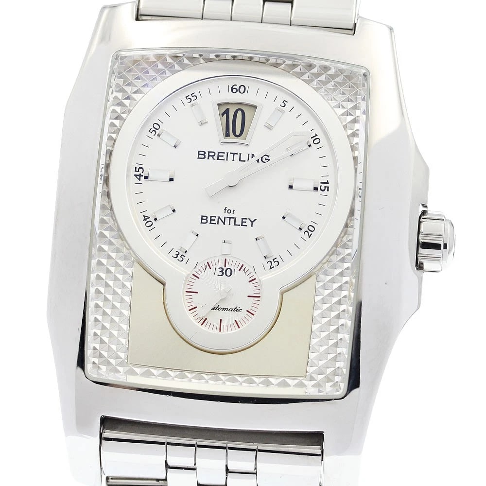 BREITLING BENTLEY DATE SMALL AUTOMATIC WATCH: BREITLING Bentley Date Small Automatic Watch Brand: BREITLING Type: Wristwatch Material: Band Material Stainless Steel, Case Material stainless Steel /stainless steel Color: Band Color Silver, Dial