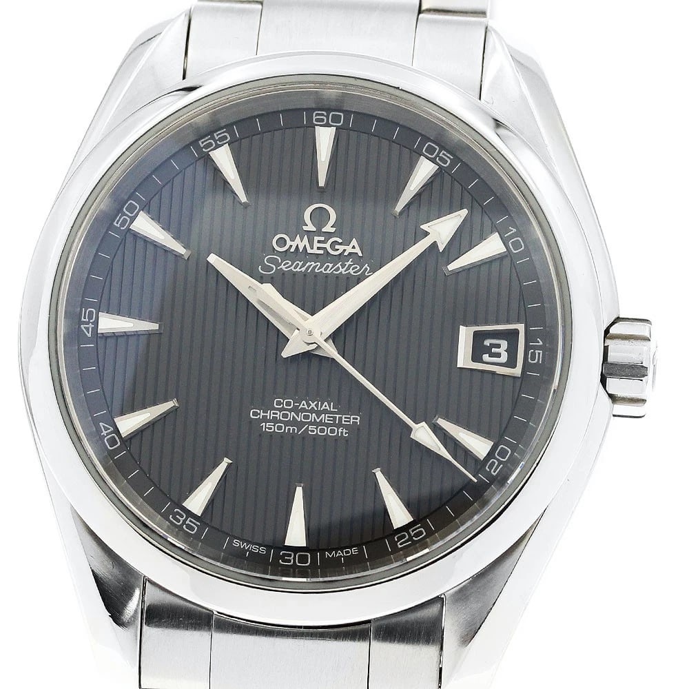 OMEGA SEAMASTER AQUA TERRA AUTOMATIC WATCH: OMEGA Seamaster Aqua Terra Automatic Watch Brand: OMEGA Type: Wristwatch Material: Band Material Stainless Steel, Case Material stainless Steel /stainless steel Color: Band Color Silver, Dial