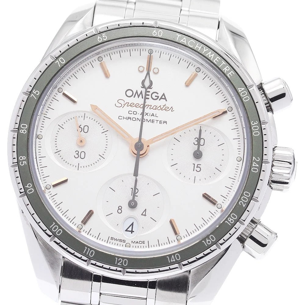OMEGA SPEEDMASTER COAXIAL AUTOMATIC WATCH: OMEGA Speedmaster Coaxial Automatic Watch Brand: OMEGA Type: Wristwatch Material: Band Material Stainless Steel, Case Material Stainless Steel / Stainless Steel Color: Band Color Silver, Dial