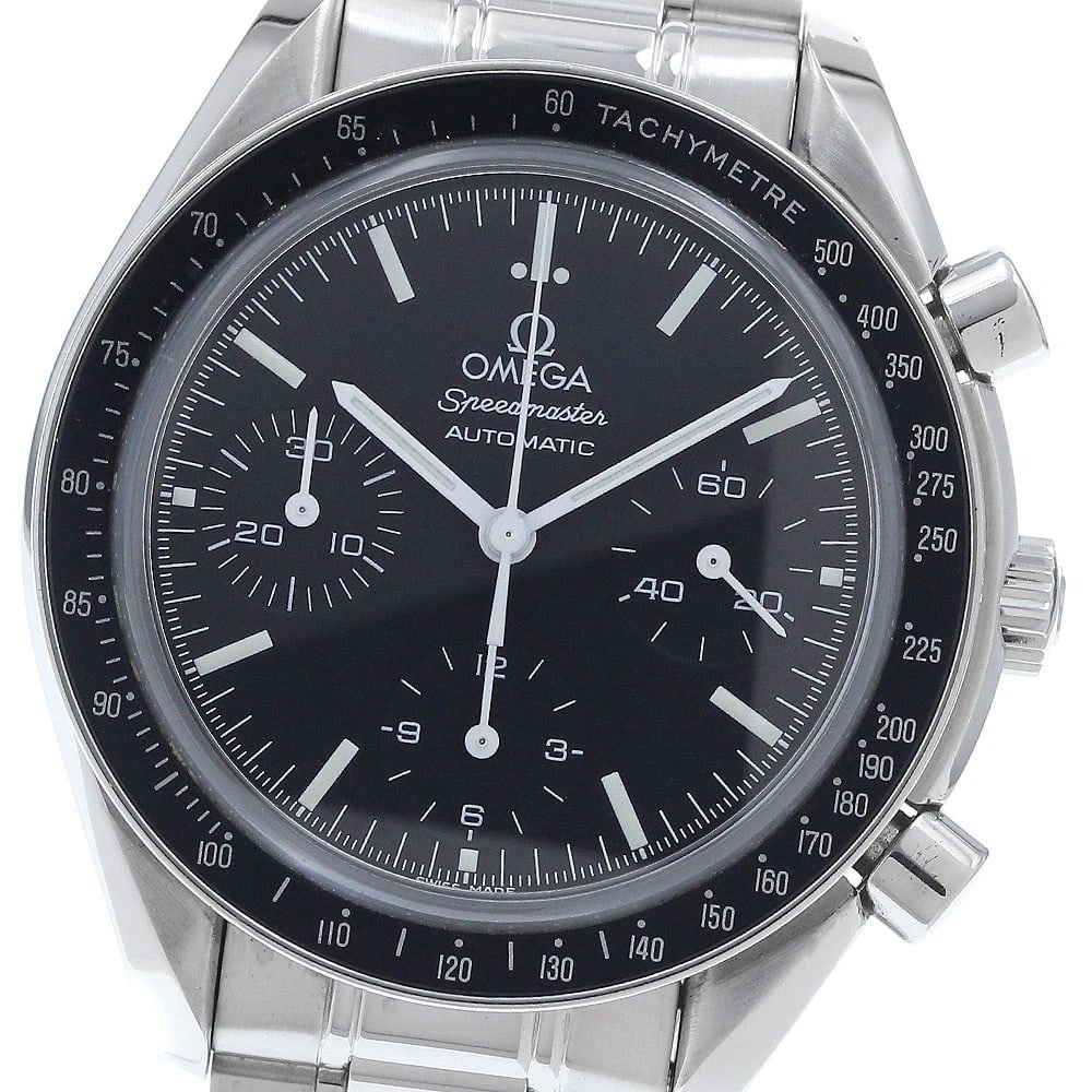 OMEGA SPEEDMASTER CHRONOGRAPH BLACK AUTOMATIC WATCH (1 of 4)