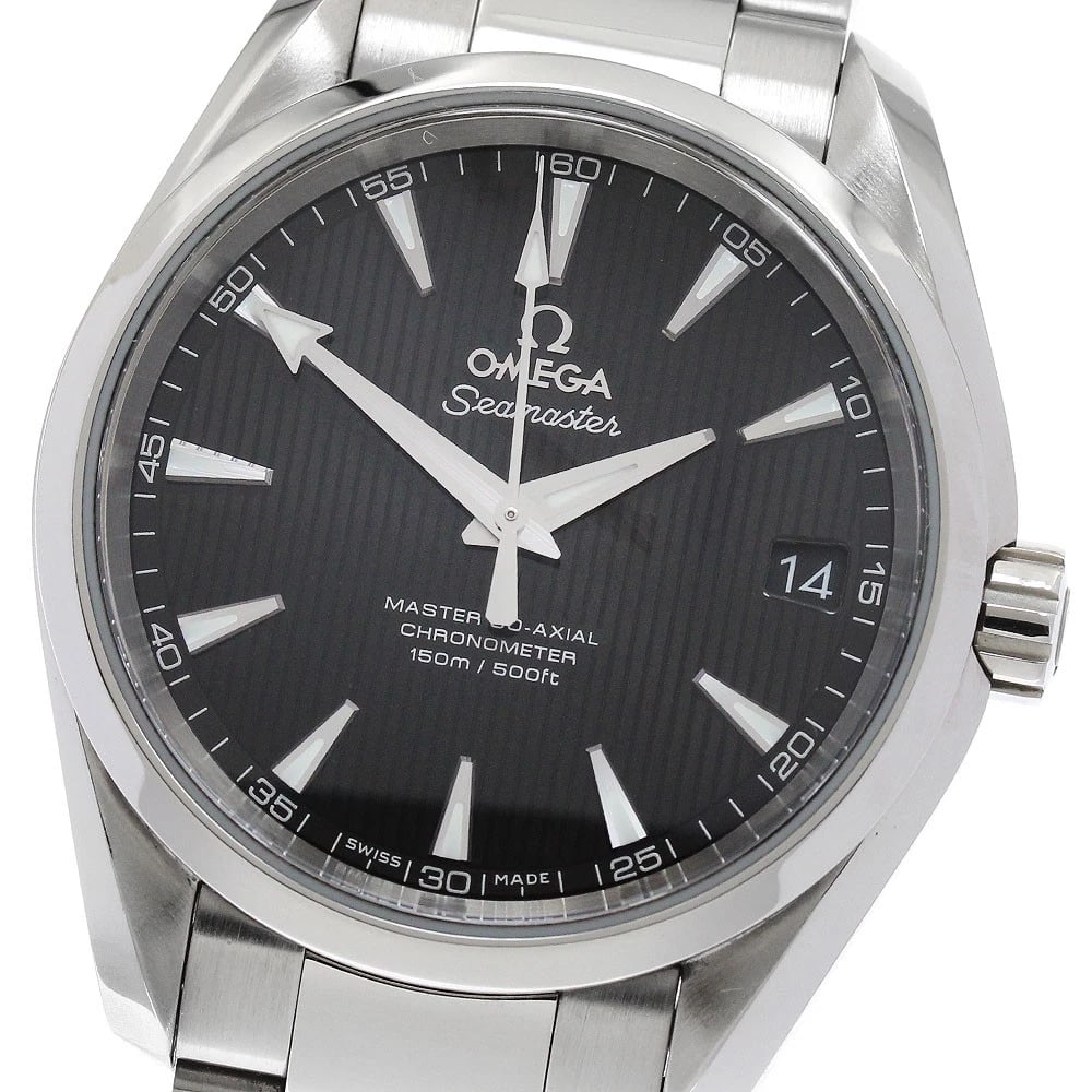 OMEGA SEAMASTER AQUA TERRA DATE AUTOMATIC WATCH: OMEGA Seamaster Aqua Terra Date Automatic Watch Brand: OMEGA Type: Wristwatch Material: Band Material Stainless Steel, Case Material Stainless Steel / Stainless Steel Color: Band Color Silver,