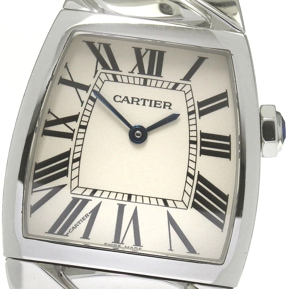 CARTIER LADONHA SILVER WATCH: CARTIER Ladonha Silver Watch Brand: CARTIER Type: Wristwatch Material: Band Material Stainless Steel, Case Material Stainless Steel / Stainless Steel Color: Band Color Silver, Dial Color