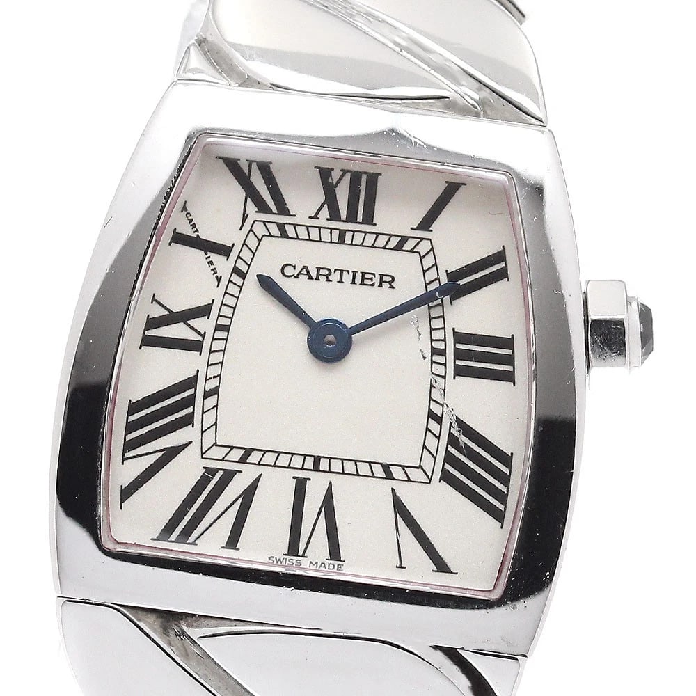 CARTIER LADONIA SILVER WATCH: CARTIER Ladonia Silver Watch Brand: CARTIER Type: Wristwatch Material: Band Material Stainless Steel, Case Material Stainless Steel / Stainless Steel Color: Band Color Silver, Dial Color