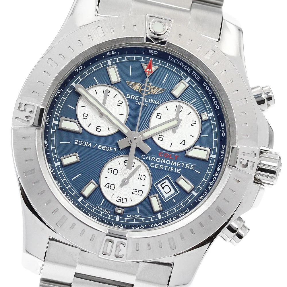BREITLING CHRONOGRAPH NAVY WATCH (1 of 5)