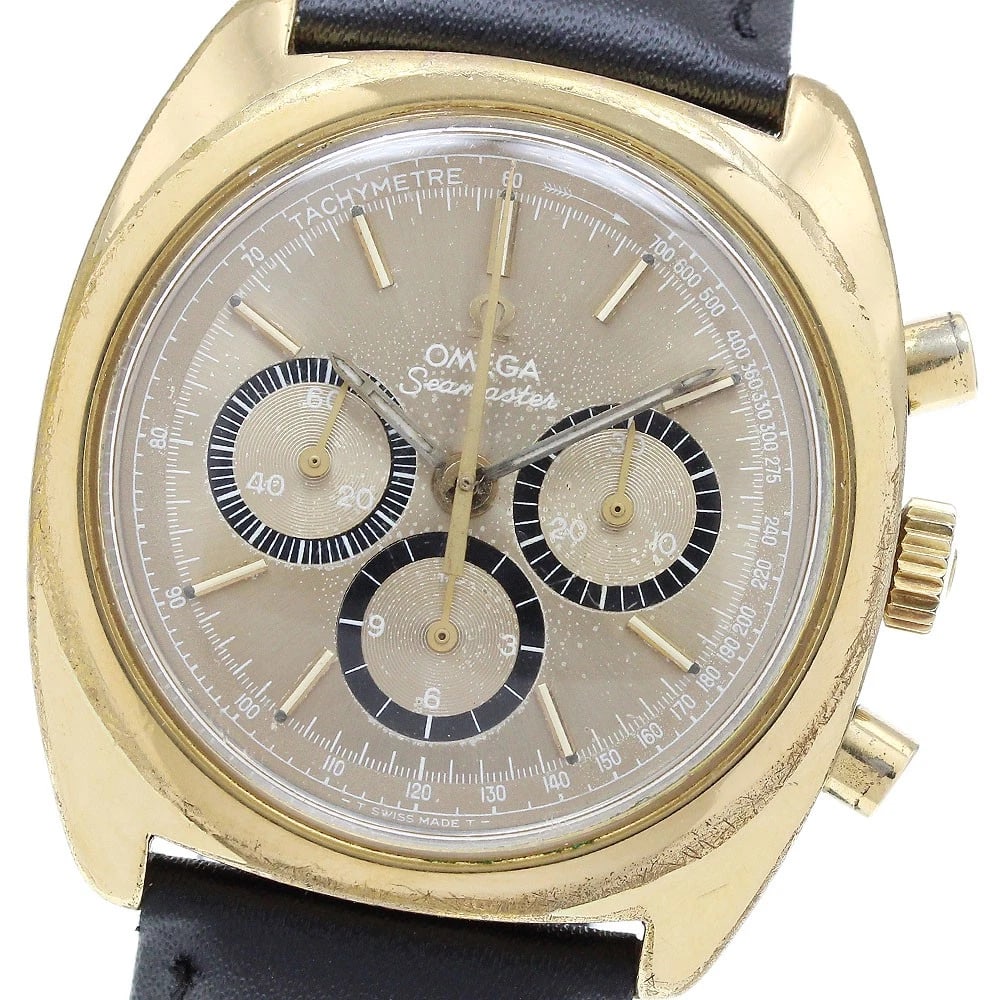 OMEGA SEAMASTER CHRONOGRAPH GOLD WATCH (1 of 2)