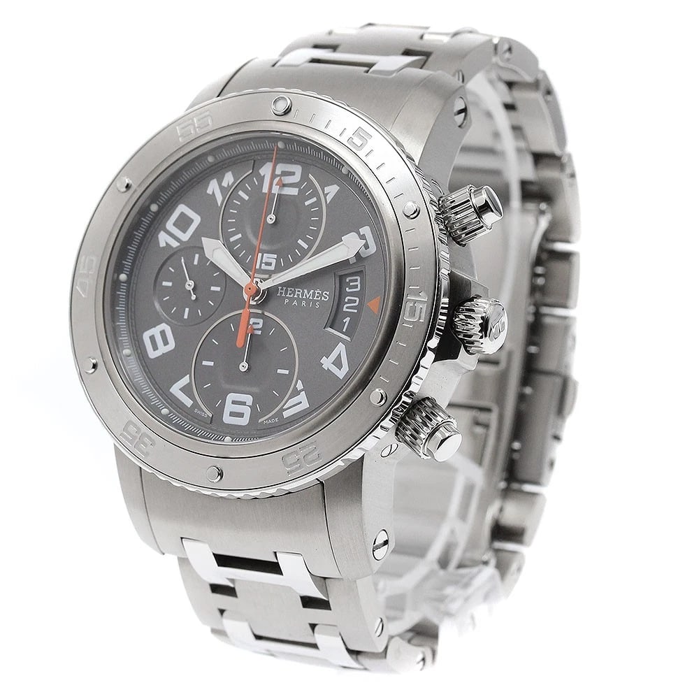 HERMES CLIPPER CHRONOGRAPH AUTOMATIC WATCH - 2