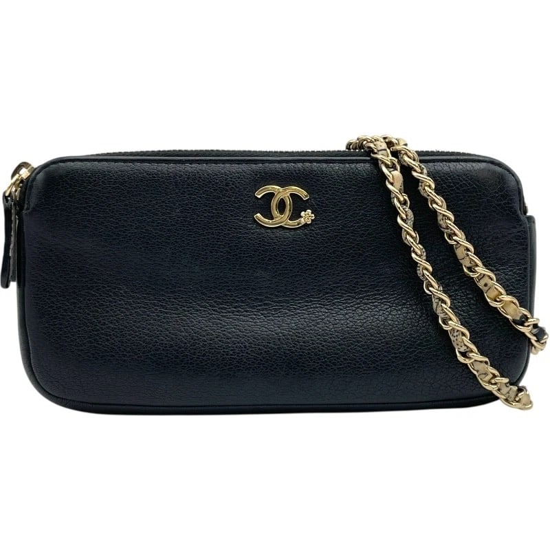 CHANEL COCO MARK CHAIN WALLET 2 PURSE (1 of 6)