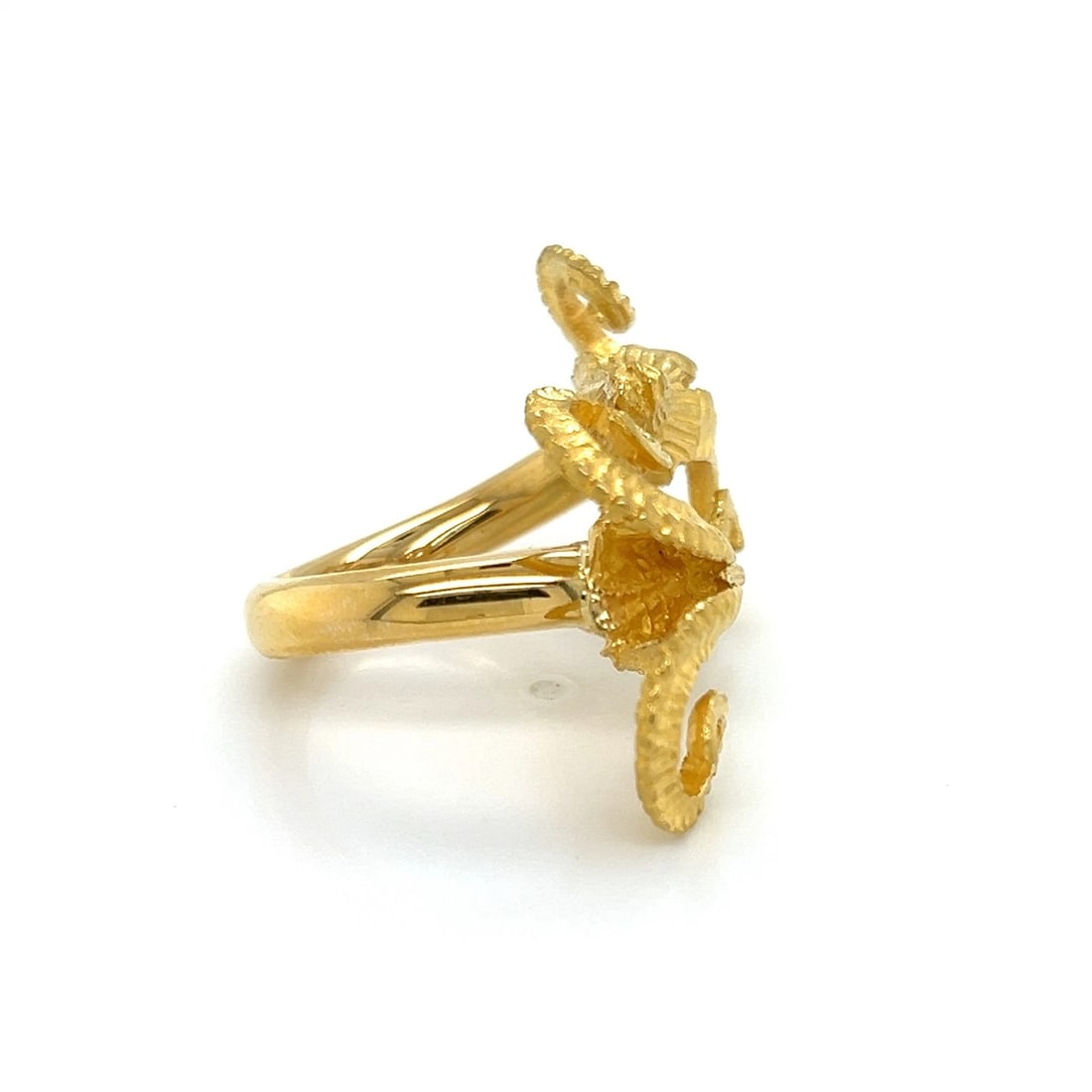 DOUBLE RAM’S HEAD BAND RING - 2