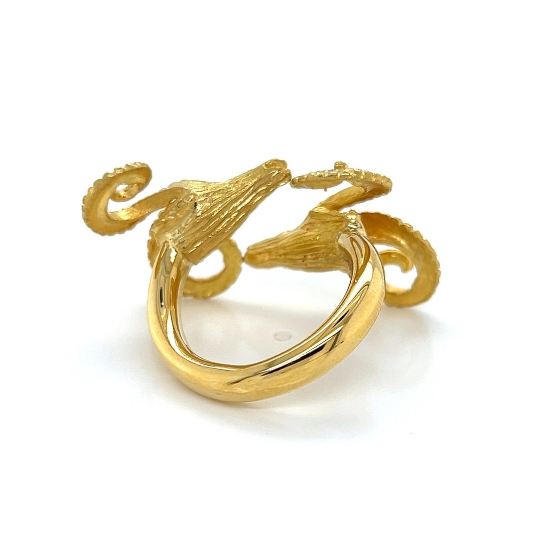 DOUBLE RAM’S HEAD BAND RING - 3
