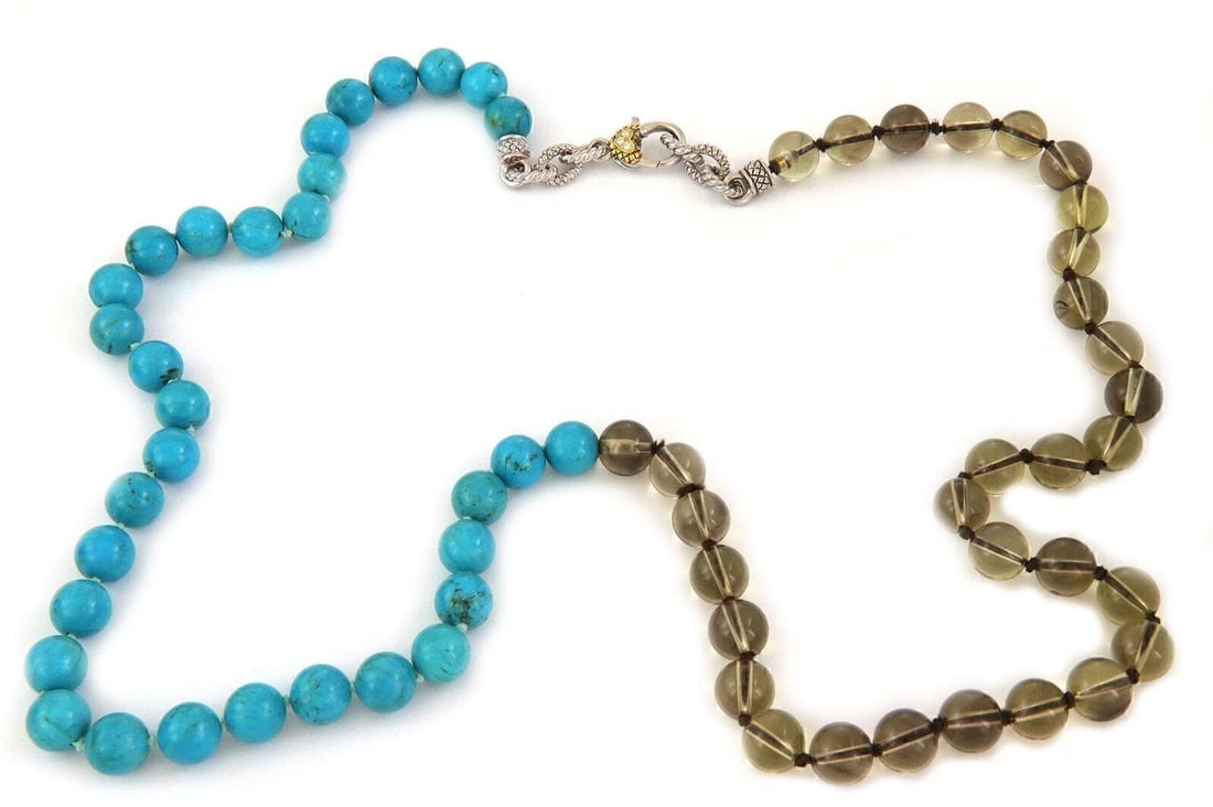 JUDITH RIPKA TURQUOISE QUARTZ NECKLACE (1 of 4)