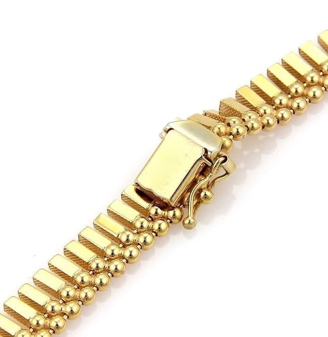 MULTI BAR BEAD DRAPE STATEMENT NECKLACE - 3