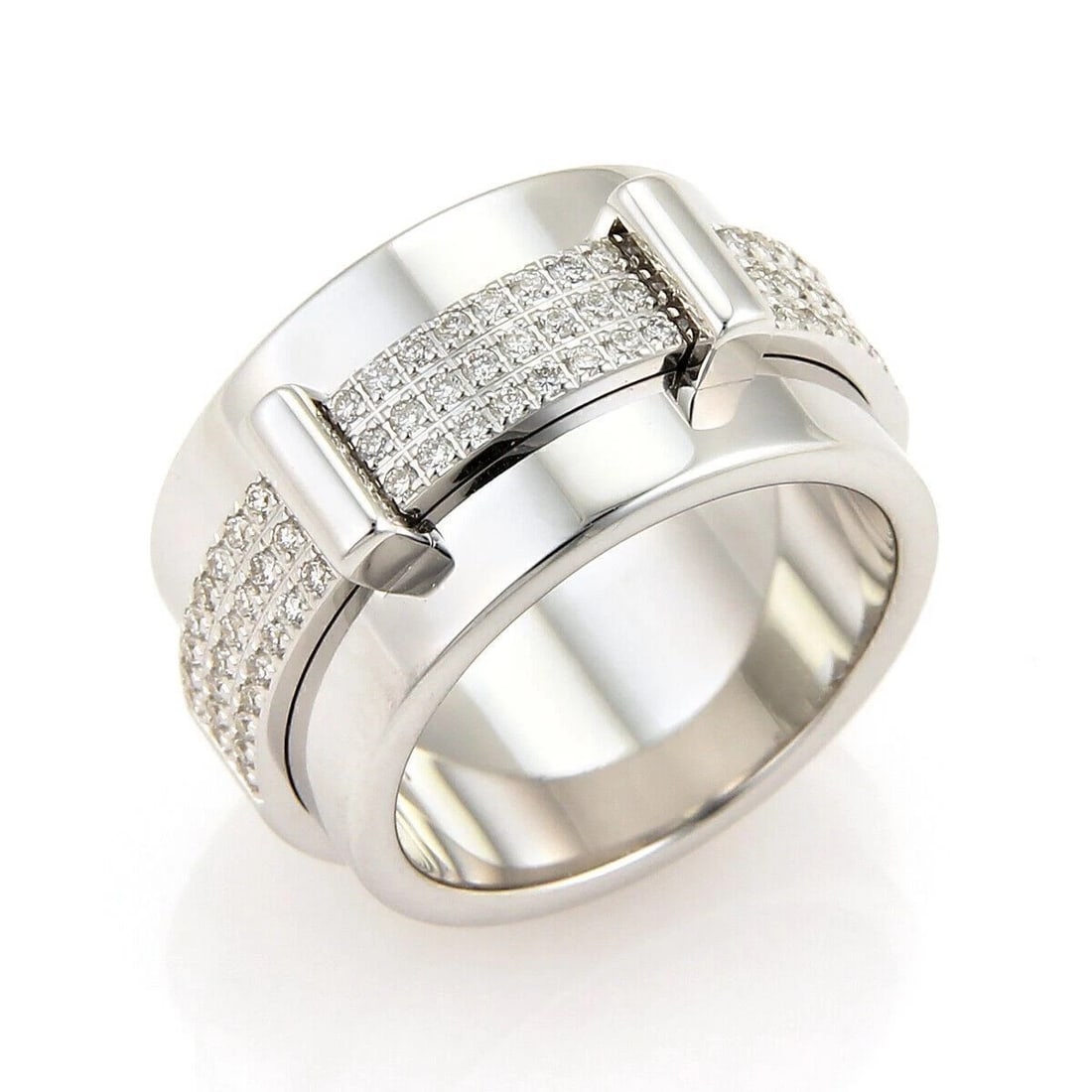 ASPREY KERIA 18K WHITE GOLD & DIAMOND BAND RING (1 of 3)