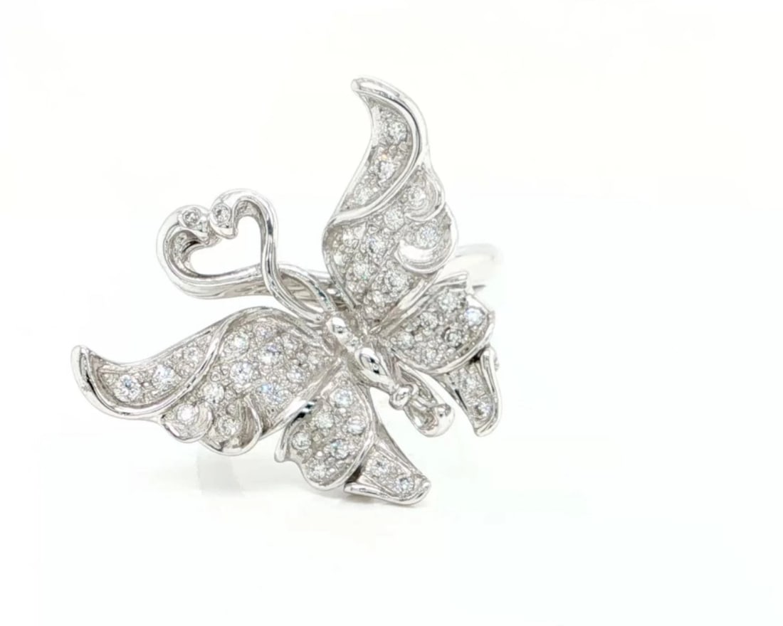 CARRERA Y CARRERA BUTTERFLY RING IN 18K WHITE GOLD (1 of 4)