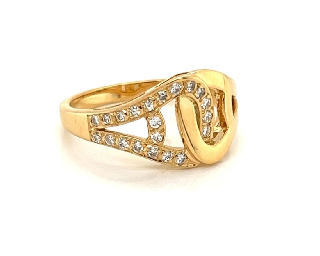 CARTIER DIAMOND OPEN LOVE KNOT BAND RING (1 of 2)