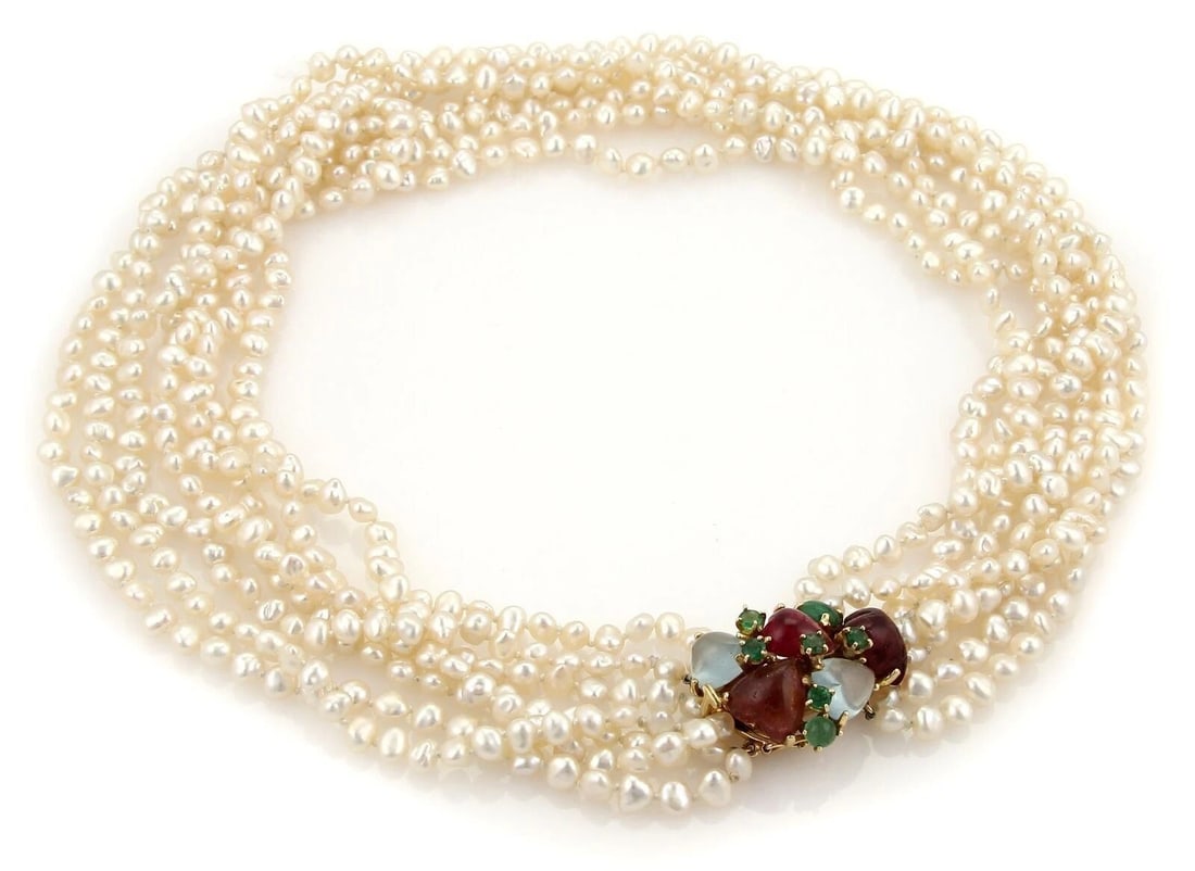 PEARLS & GEMS I STRAND NECKLACE (1 of 3)