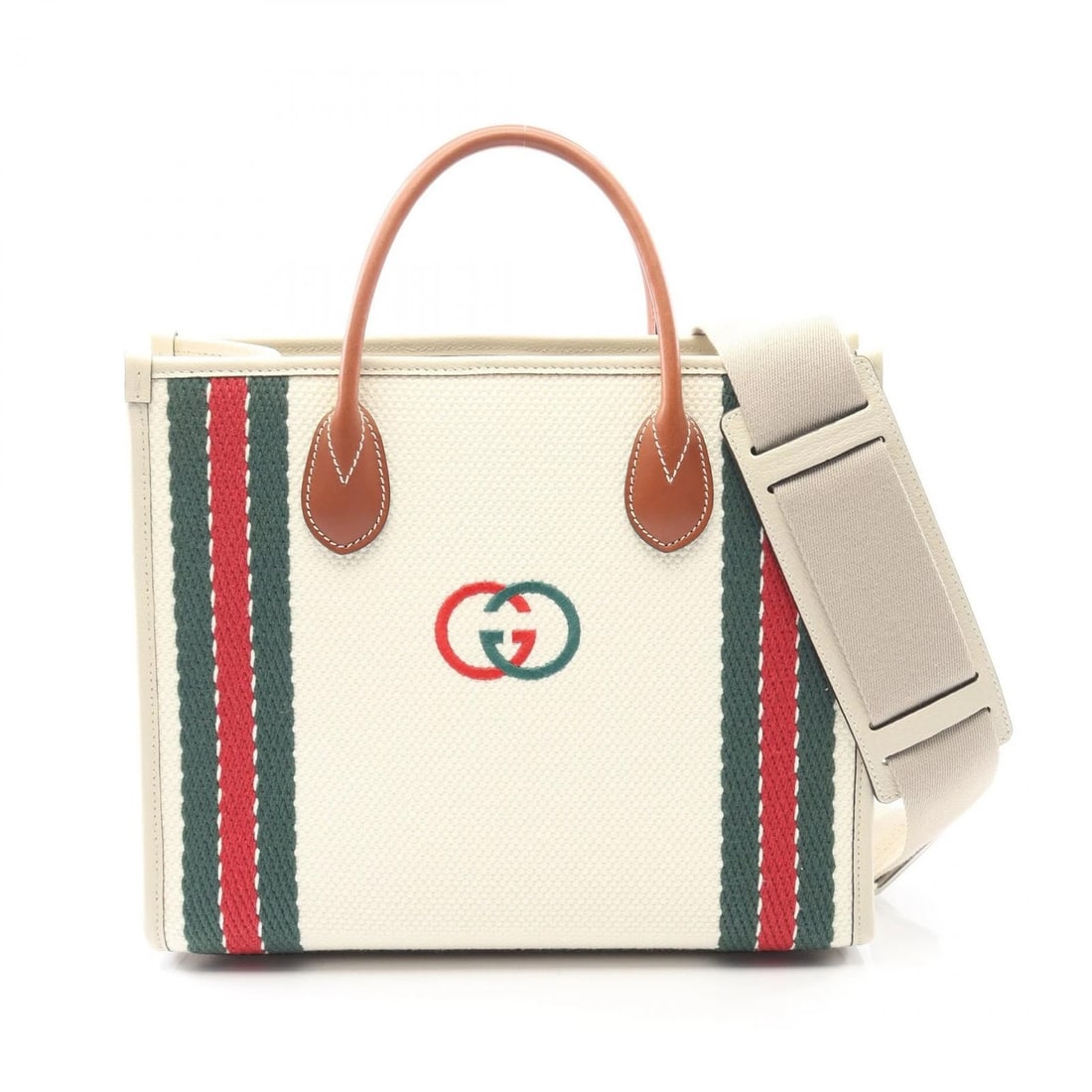 GUCCI SMALL INTERLOCKING G TOTE SHOULDER CROSSBODY BAG: GUCCI Small Interlocking G Tote shoulder crossbody Bag Brand: GUCCI Type: Tote Bag Material: Exterior Material canvas Color: Exterior Color White Size: H:26cm x W:32cm x D:13cm (H:10.2" x