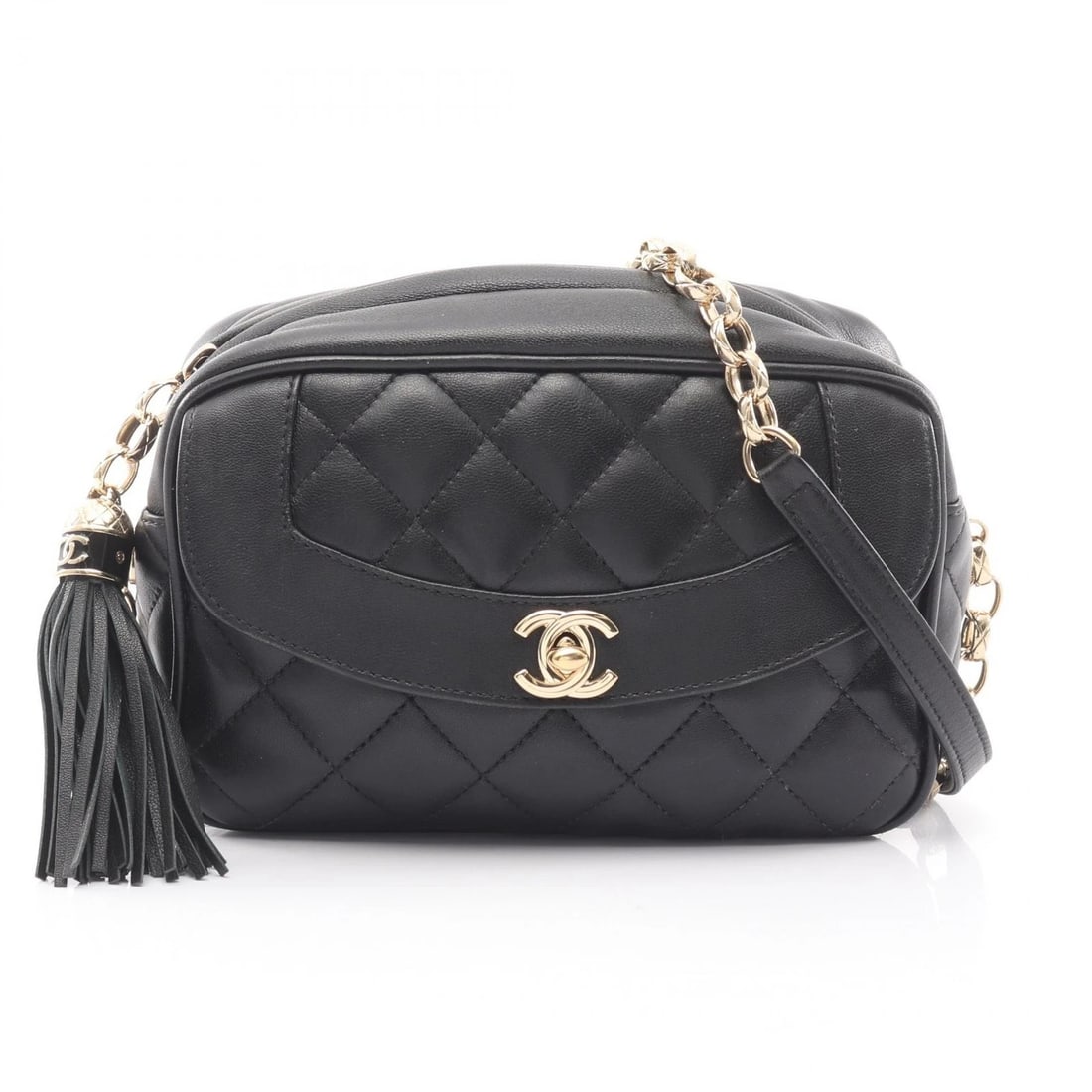CHANEL DIANA FLAP MATELASSE CHAIN SHOULDER BAG LAMB LEATHER (1 of 5)
