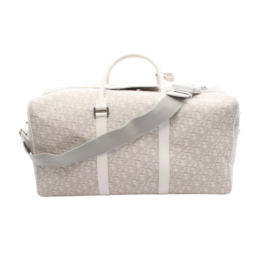CHRISTIAN DIOR OBLIQUE TRAVEL 2WAY SHOULDER BAG: Christian Dior Oblique Travel 2Way Shoulder Bag Brand: Dior Type: Boston bag Material: Exterior Material canvas Color: Exterior Color White Size: H:25cm x W:50cm x D:21cm (H:9.8" x W:19.7" x