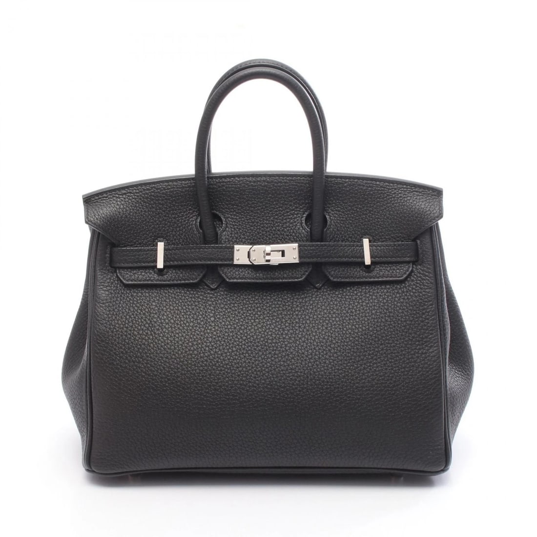 HERMES BIRKIN 25 HANDBAG: HERMES Birkin 25 Handbag Brand: HERMES Type: Handbag Material: Exterior Material leather Color: Exterior Color Black Size: H:20cm x W:25cm x D:13cm (H:7.9" x W:9.8" x D:5.1") Handle?25cm(9.8") Acc
