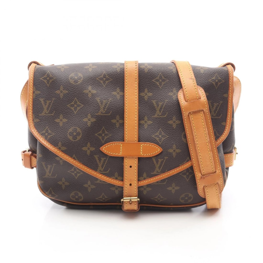 LOUIS VUITTON SAUMUR 30 SHOULDER CROSSBODY BAG: LOUIS VUITTON Saumur 30 Shoulder Crossbody Bag Brand: LOUIS VUITTON Type: Shoulder Bag Material: Exterior Material Monogram × PVC coated canvas × leather Color: Exterior Color Brown??ish colors