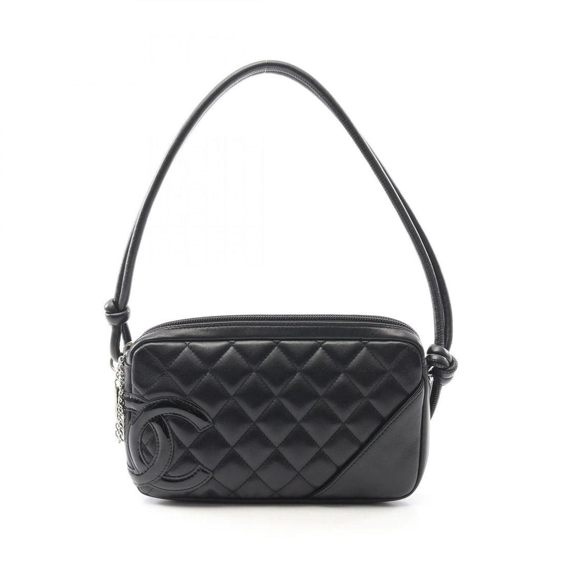 CHANEL CAMBON LINE SHOULDER HANDBAG: CHANEL Cambon line Shoulder Handbag Brand: CHANEL Type: Handbag Material: Exterior Material leather Color: Exterior Color Black Size: H:12.5cm x W:21cm x D:3cm (H:4.9" x W:8.3" x D:1.2") Handle?54