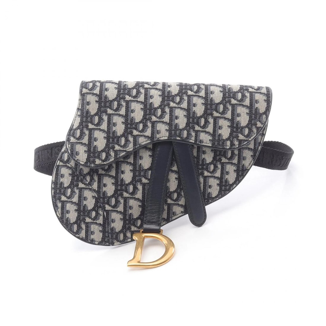CHRISTIAN DIOR SADDLE OBLIQUE WAIST BAG CANVAS: Christian Dior Saddle Oblique Waist bag canvas Brand: Dior Type: Waist bag Material: Exterior Material canvas Color: Exterior Color Navy Size: H:14cm x W:19cm x D:0.5cm (H:5.5" x W:7.5" x D:0.2")