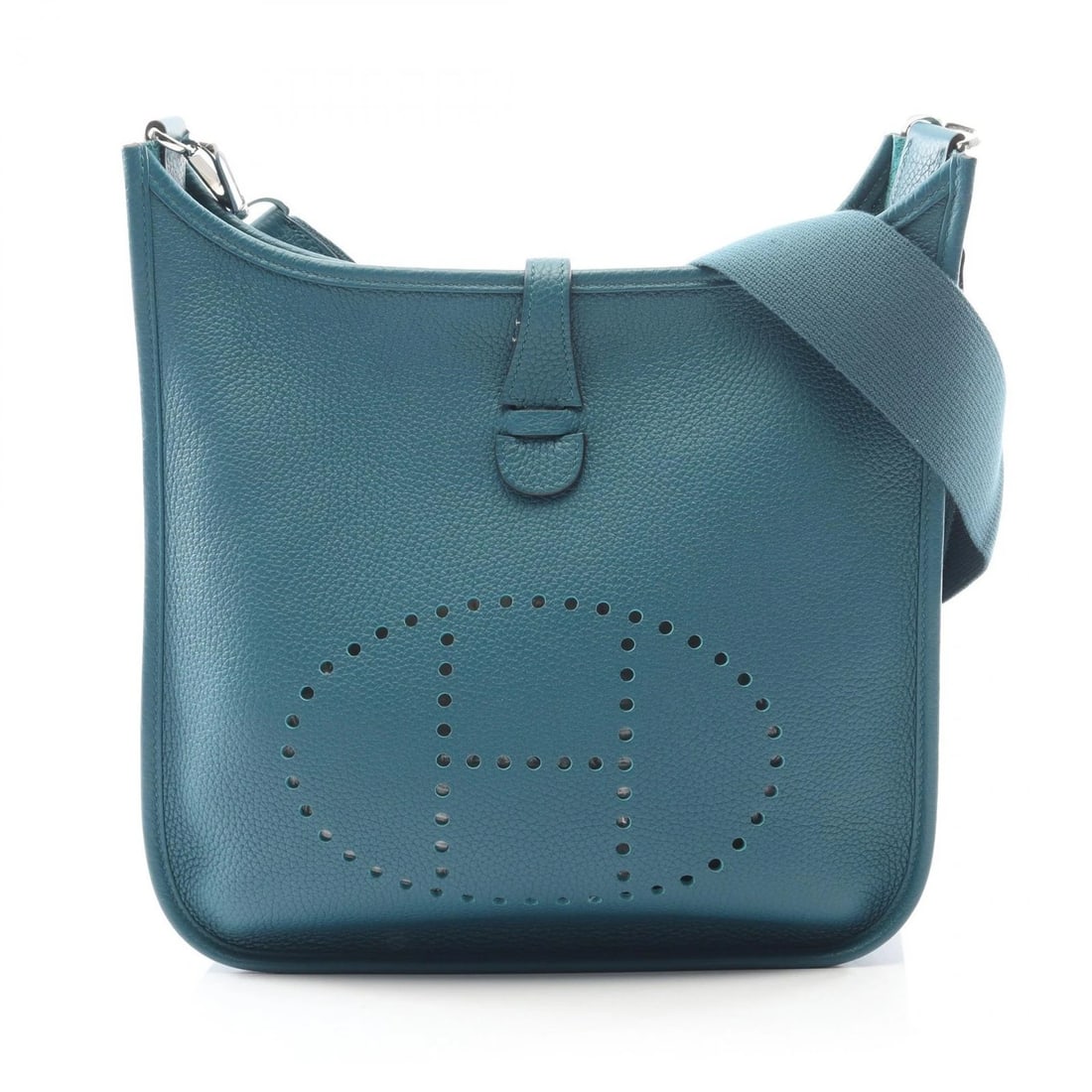 HERMES EVELYNE 3 PM SHOULDER CROSSBODY BAG: HERMES Evelyne 3 PM Shoulder crossbody Bag Brand: HERMES Type: Shoulder Bag Material: Exterior Material Other Color: Exterior Color Green Size: H:26.5cm x W:28cm x D:7cm (H:10.4" x W:11.0" x D:2.8")