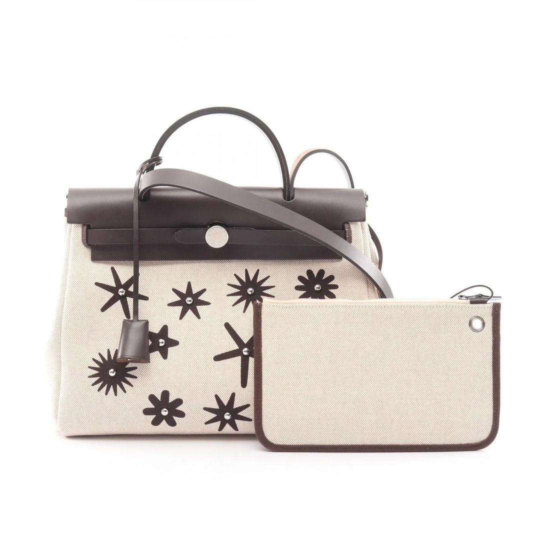 HERMES HERBAG ZIP PM SHOULDER HANDBAG TOILE (1 of 5)