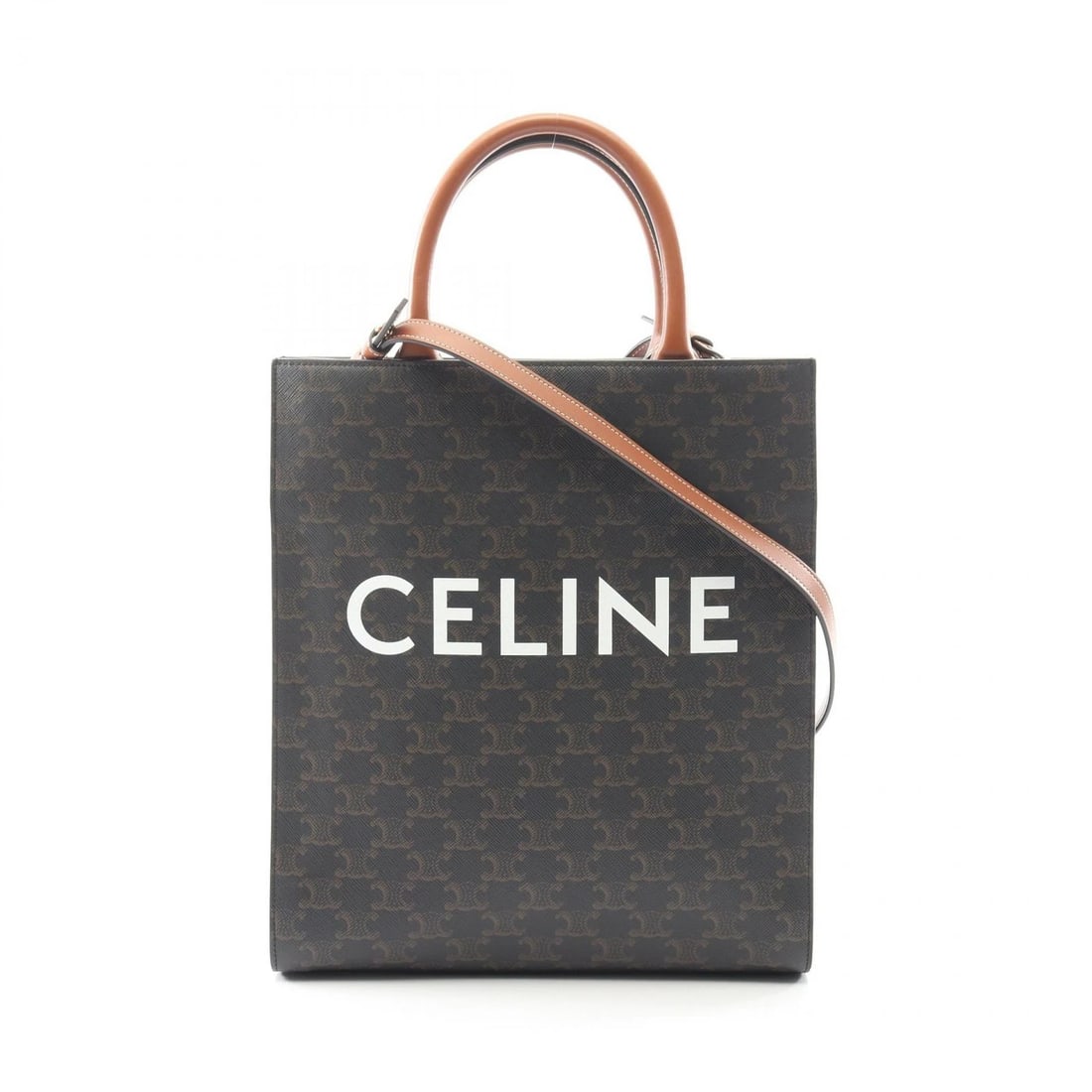 CELINE SMALL VERTICAL CABAS TRIOMPHE TOTE CROSSBODY HANDBAG (1 of 6)