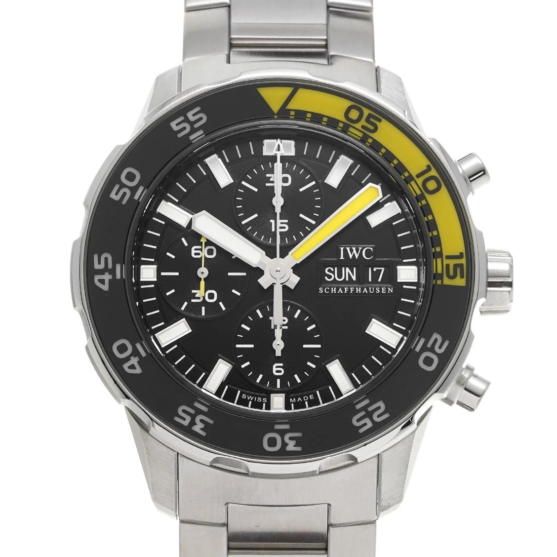 IWC AQUATIMER CHRONOGRAPH BLACK WATCH (1 of 3)