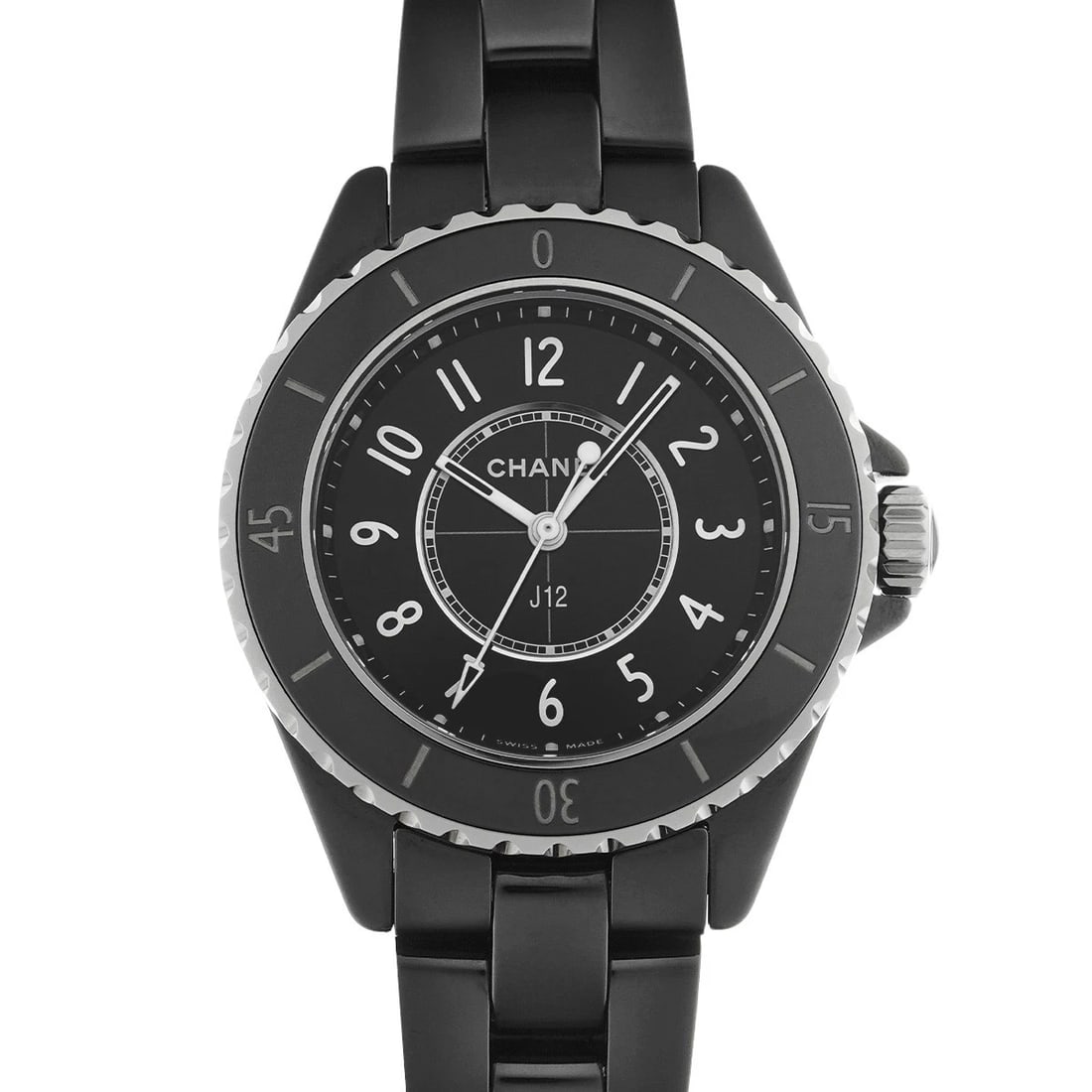 CHANEL J12 BLACK LACQUER WATCH (1 of 4)