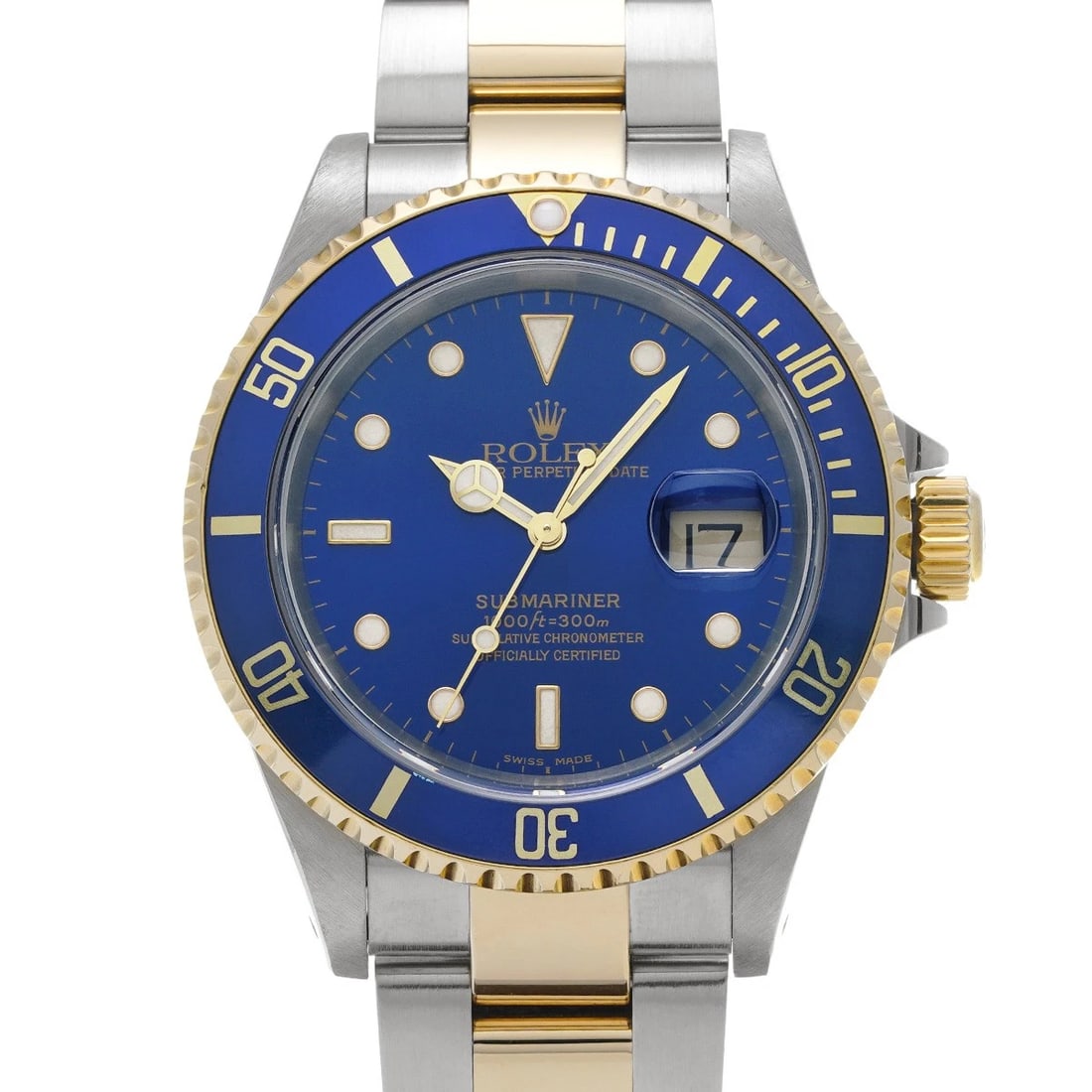 ROLEX SUBMARINER DATE BLUE WATCH: ROLEX Submariner date blue WATCH Brand: ROLEX Type: Wristwatch Material: Band Material Stainless steel/Yellow Gold, Case Material Stainless steel Color: Dial Color blue Size: ??Case? H/about
