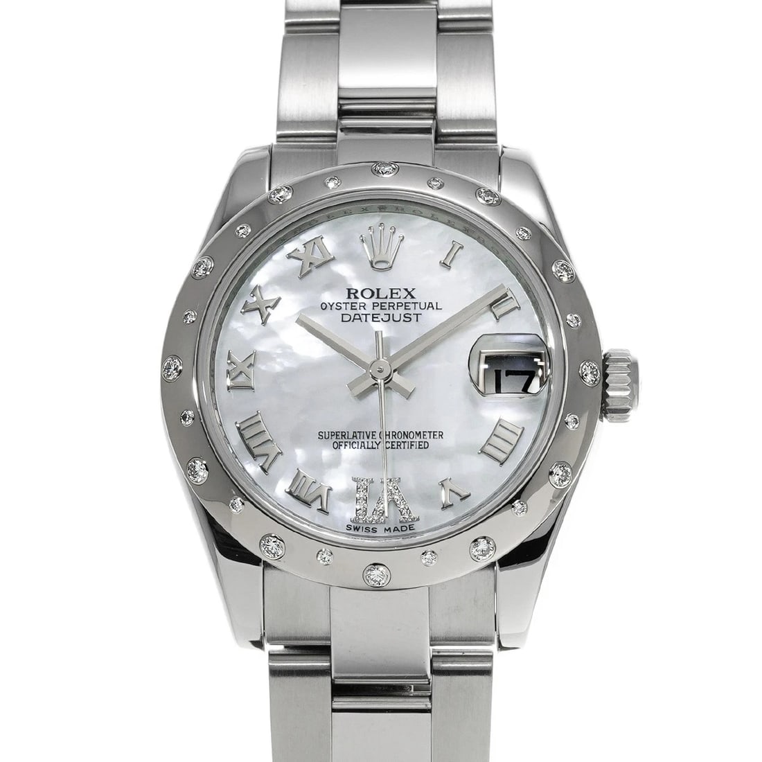 ROLEX DATEJUST WHITE SHELL WATCH: ROLEX Datejust White shell WATCH Brand: ROLEX Type: Wristwatch Material: Band Material Stainless steel, Case Material Stainless steel Color: Dial Color White shell Size: ??Case? H/about 31mm W/abo