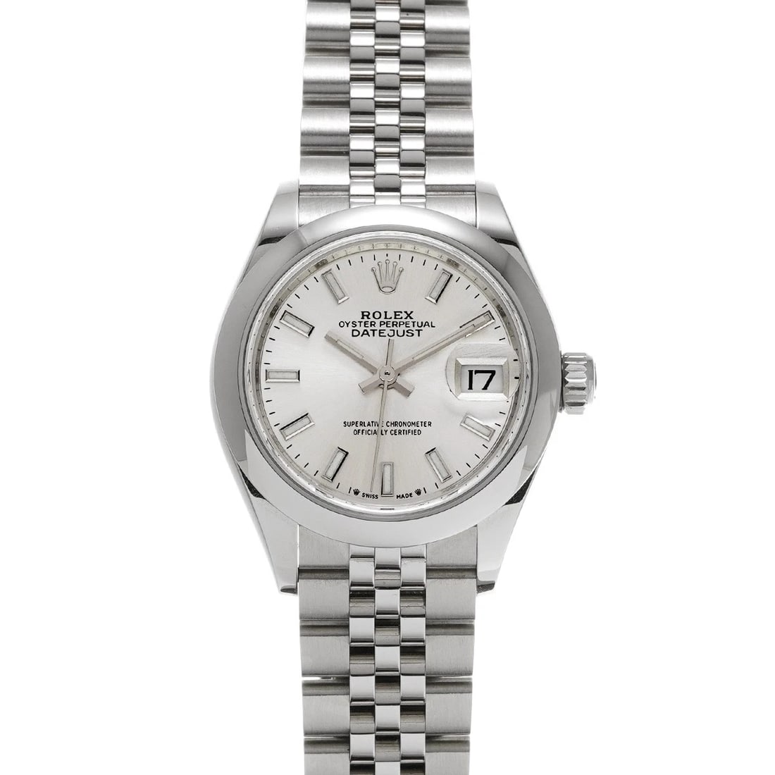 ROLEX DATEJUST SILVER WATCH (1 of 4)