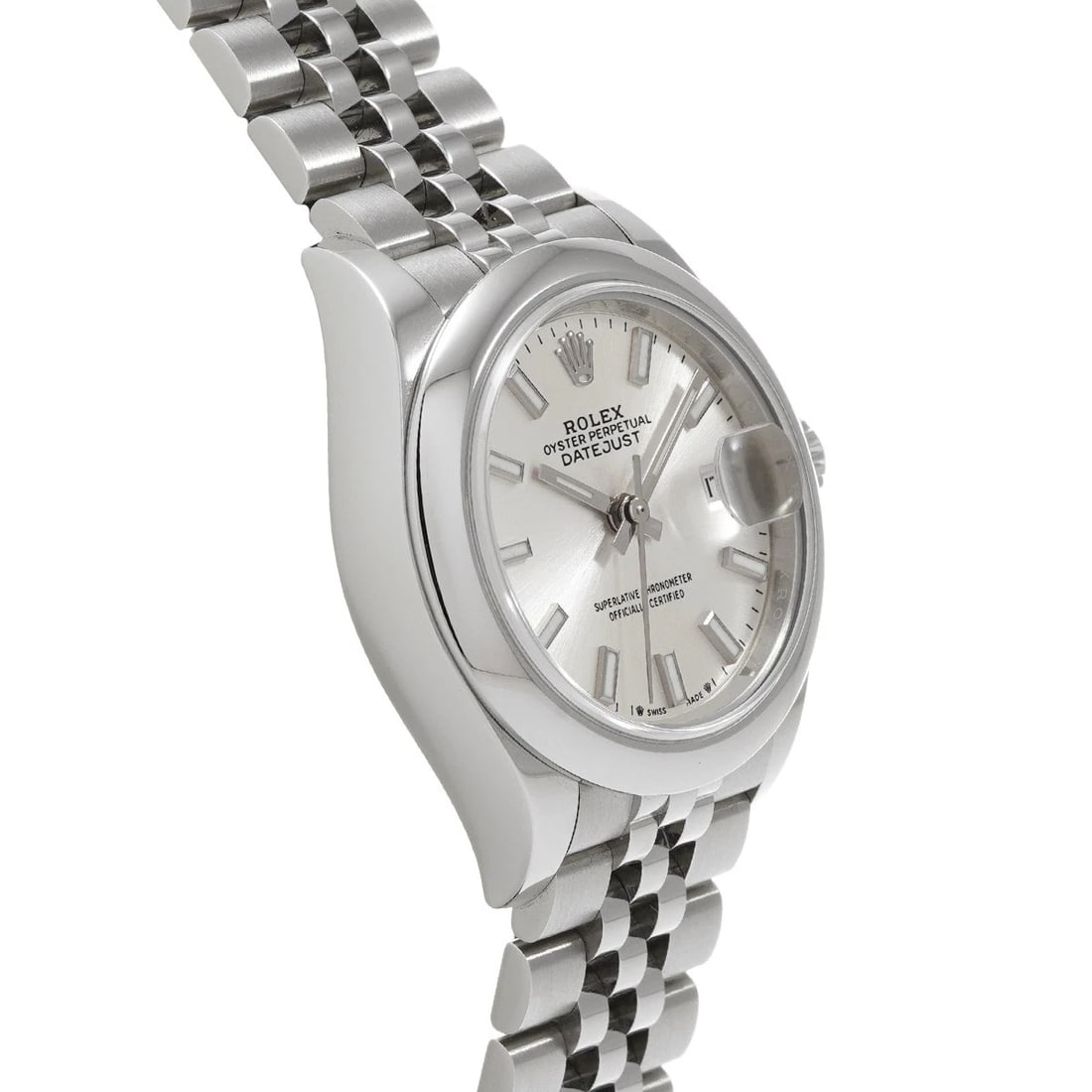 ROLEX DATEJUST SILVER WATCH - 3