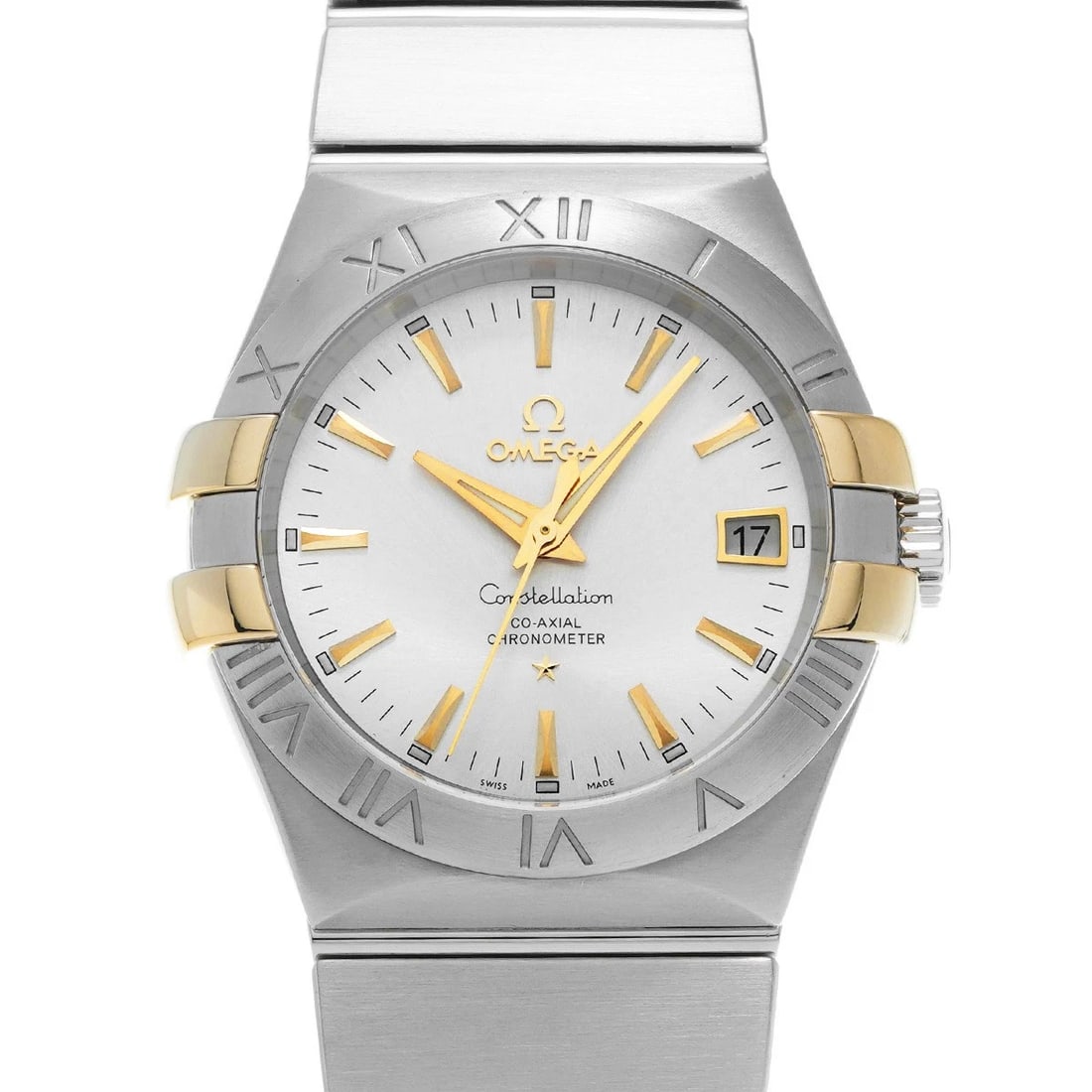 OMEGA CONSTELLATION CO AXIAL SILVER WATCH (1 of 4)