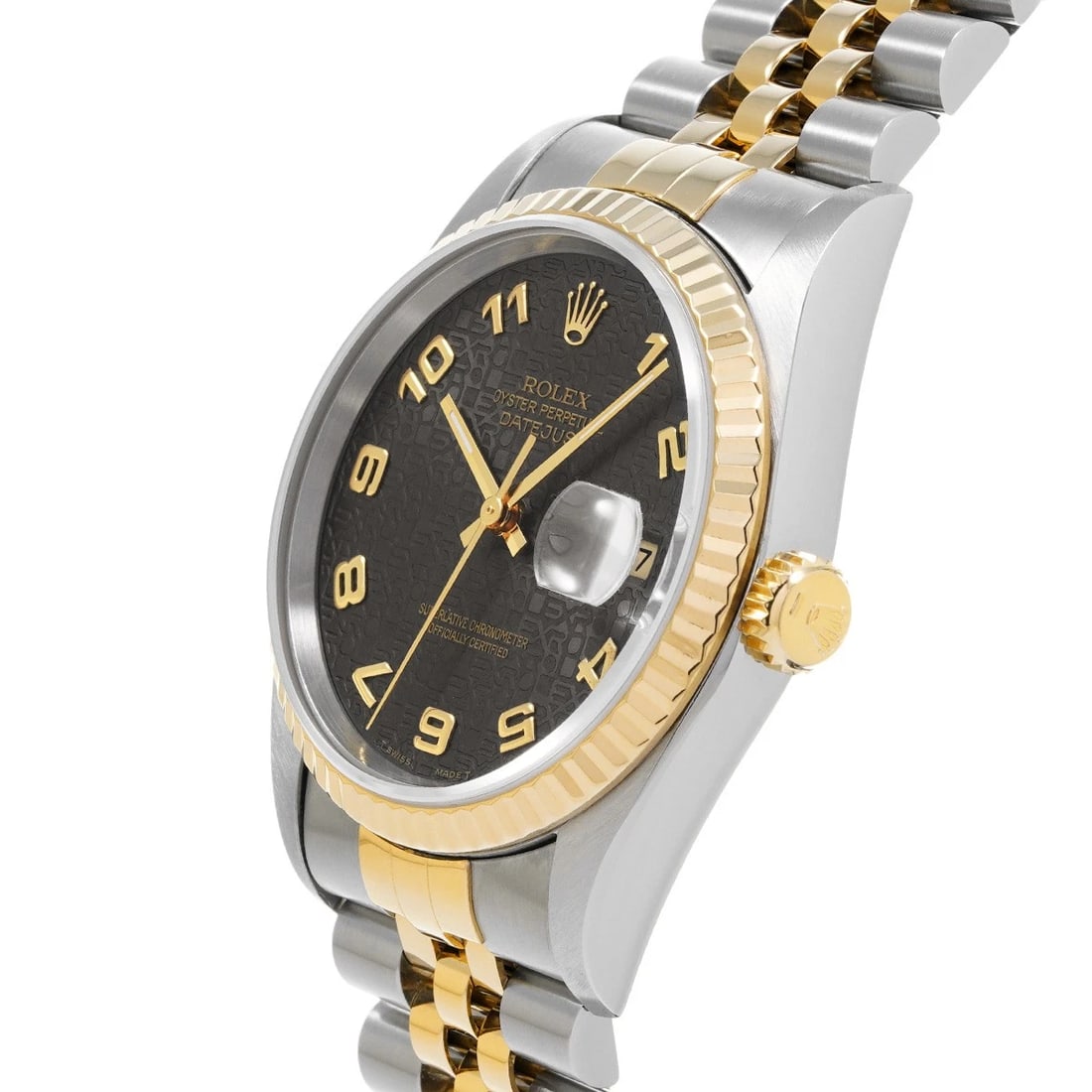 ROLEX DATEJUST BLACK COMPUTER WATCH - 2