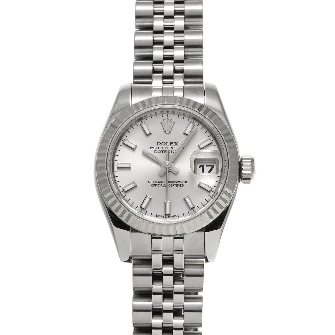 ROLEX DATEJUST SILVER WATCH (1 of 4)