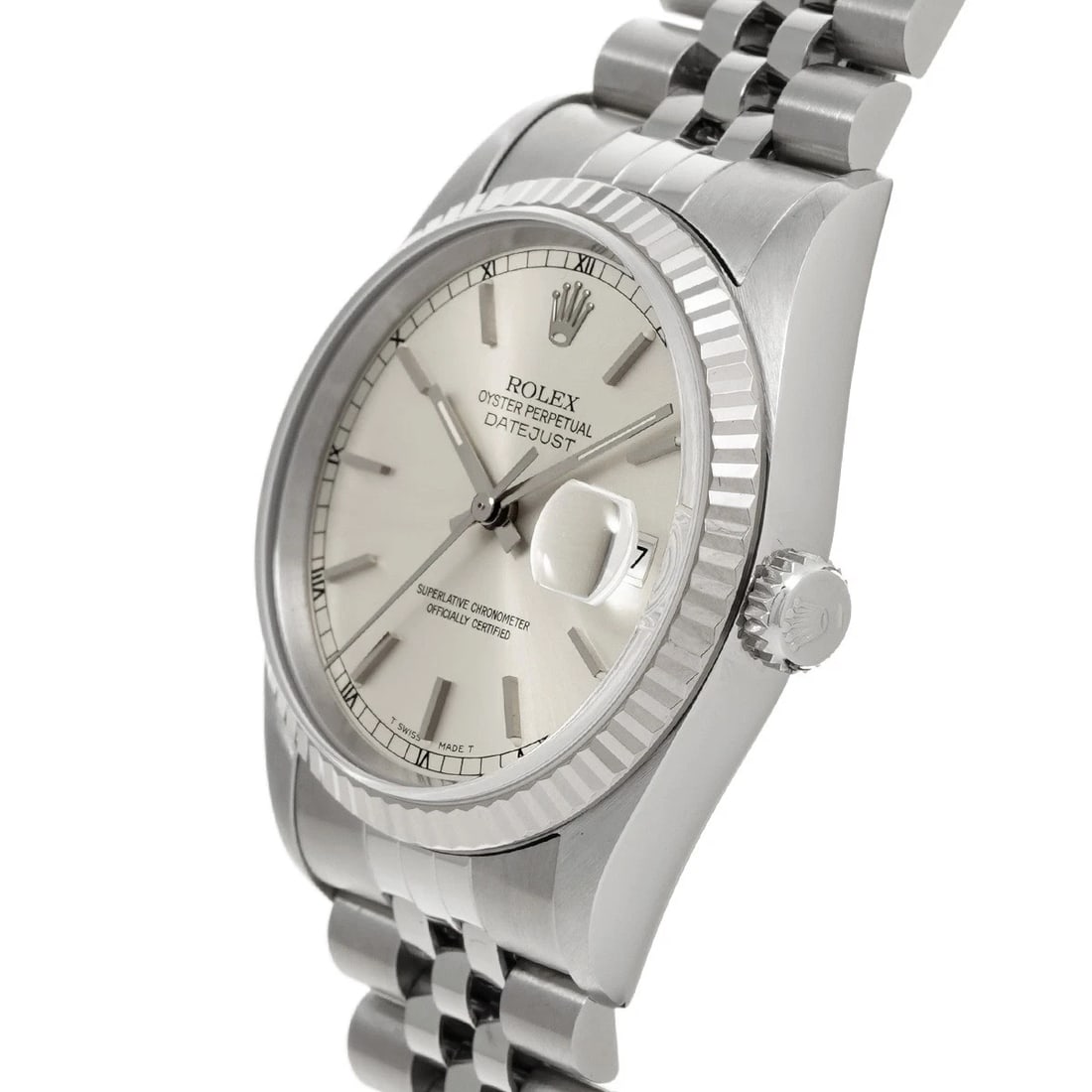 ROLEX DATEJUST SILVER WATCH - 2