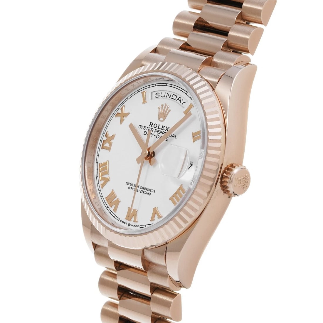 ROLEX DATE WHITE WATCH - 2