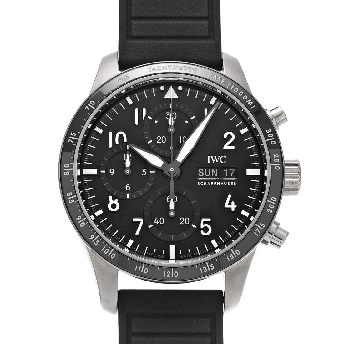 IWC PILOT'S PERFORMANCE CHRONOGRAPH BLACK WATCH (1 of 4)