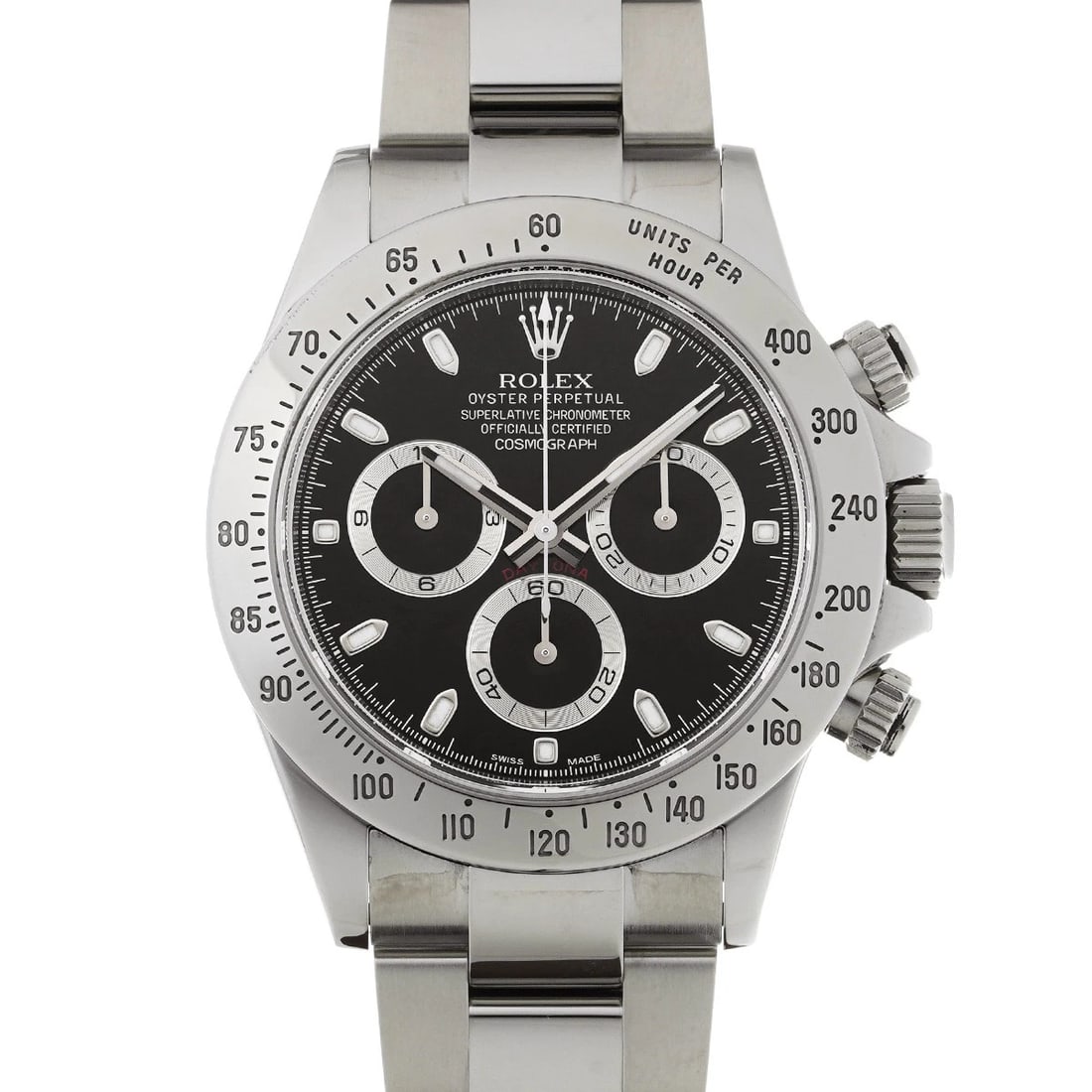 ROLEX COSMOGRAPH DAYTONA BLACK WATCH: ROLEX Cosmograph Daytona black WATCH Brand: ROLEX Type: Wristwatch Material: Band Material Stainless steel, Case Material Stainless steel Color: Dial Color black Size: ??Case? H/about 40mm