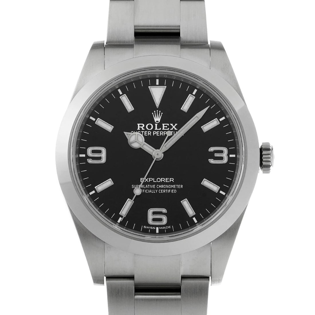 ROLEX EXPLORER BLACK WATCH: ROLEX Explorer black WATCH Brand: ROLEX Type: Wristwatch Material: Band Material Stainless steel, Case Material Stainless steel Color: Dial Color black Size: ??Case? H/about 39mm W/about 39mm