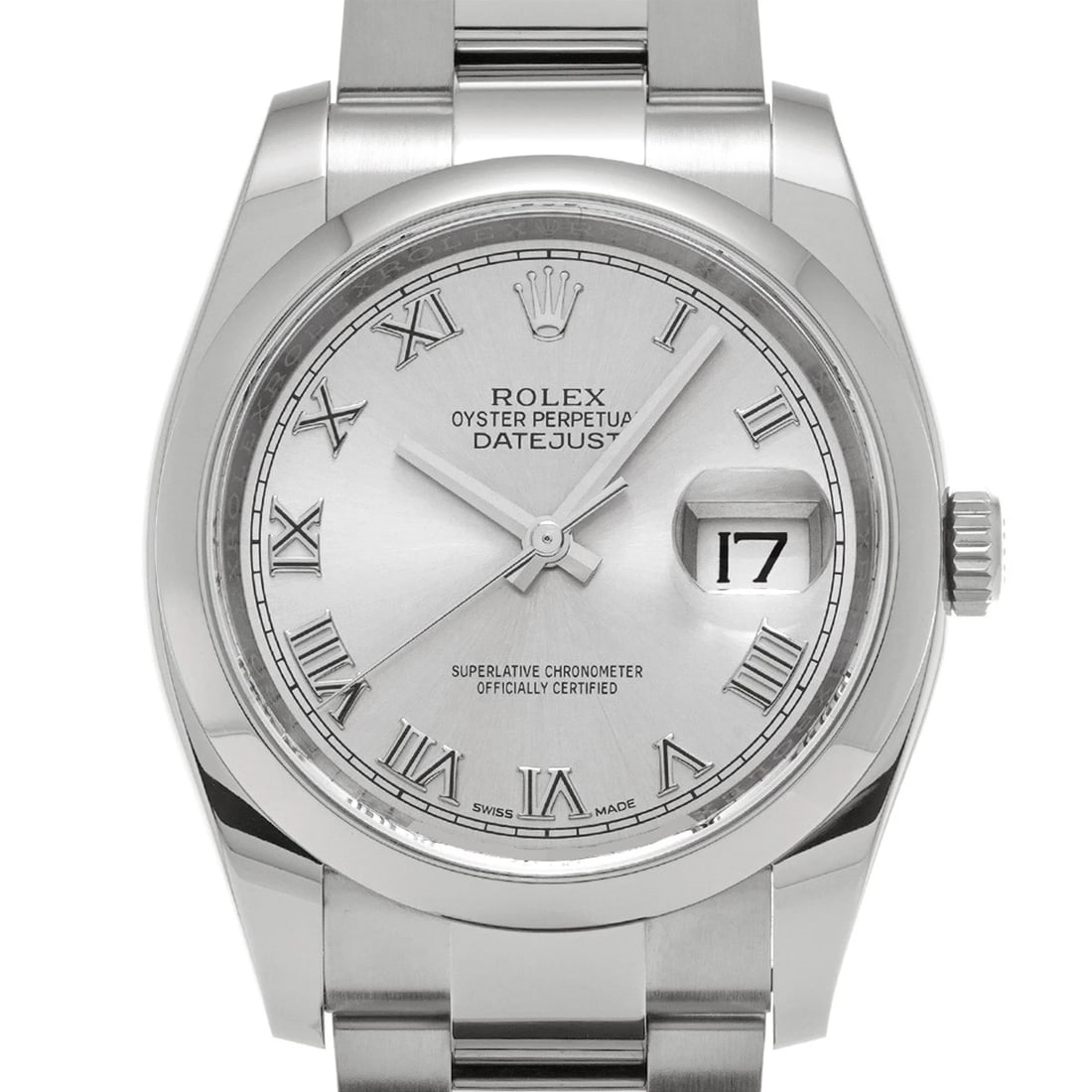 ROLEX DATEJUST GRAY WATCH - 4