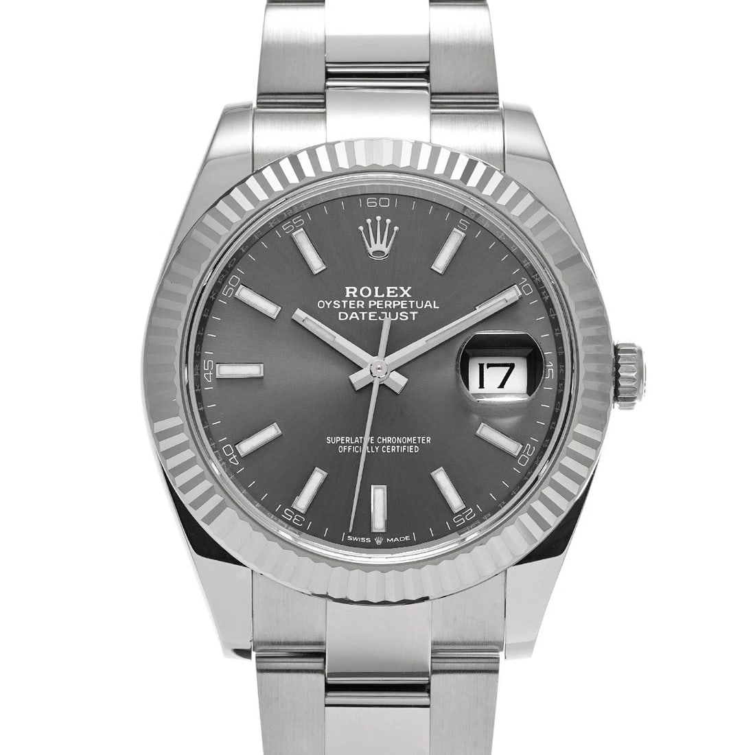ROLEX DATEJUST GRAY WATCH (1 of 4)