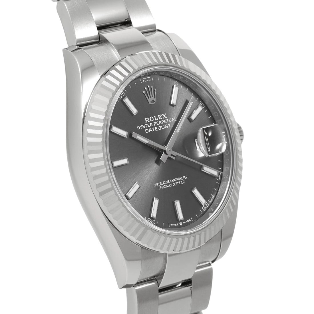 ROLEX DATEJUST GRAY WATCH - 3