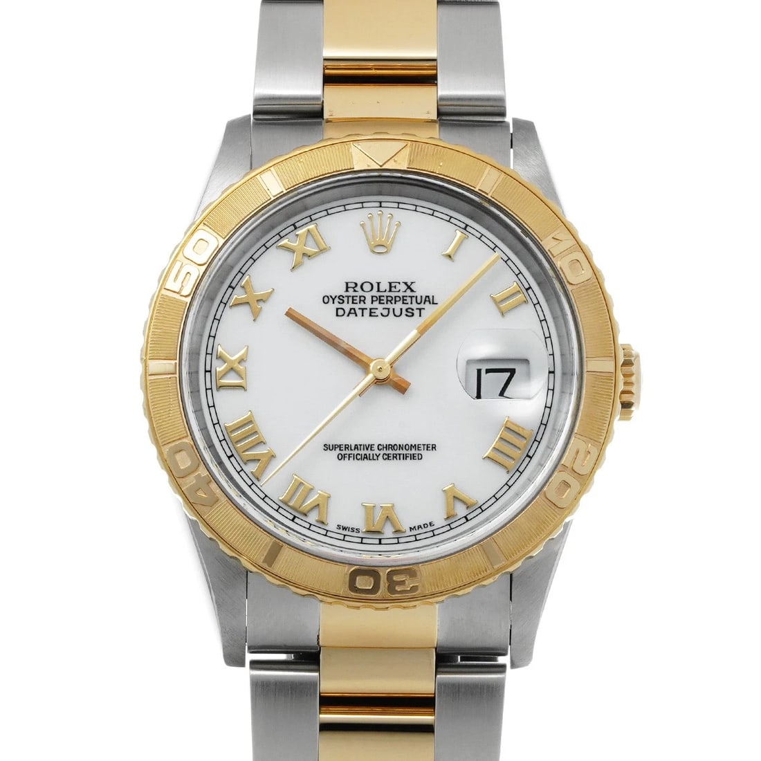 ROLEX DATEJUST THUNDERBIRD WHITE WATCH: ROLEX Datejust Thunderbird white WATCH Brand: ROLEX Type: Wristwatch Material: Band Material Stainless steel/Yellow Gold, Case Material Stainless steel Color: Dial Color white Size: ??Case?